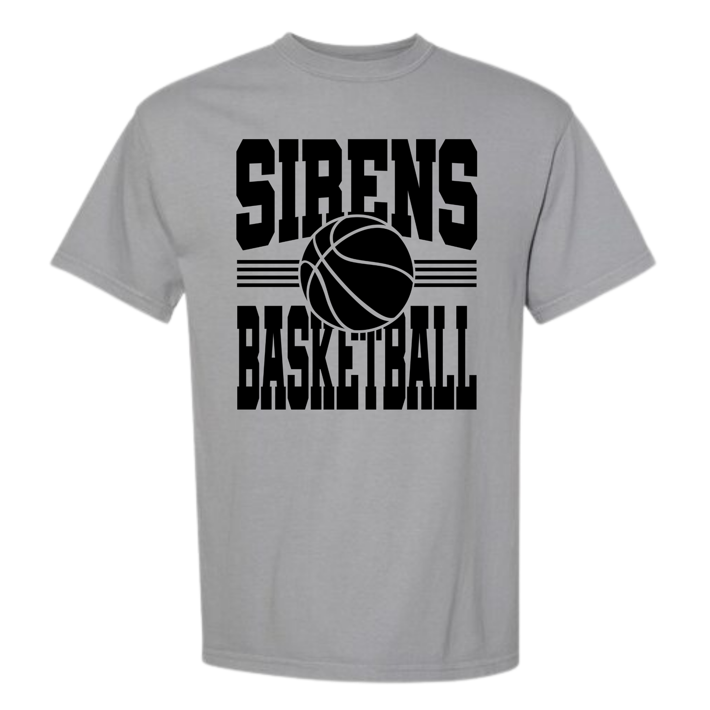 Sirens Basketball Ash Adult Tee