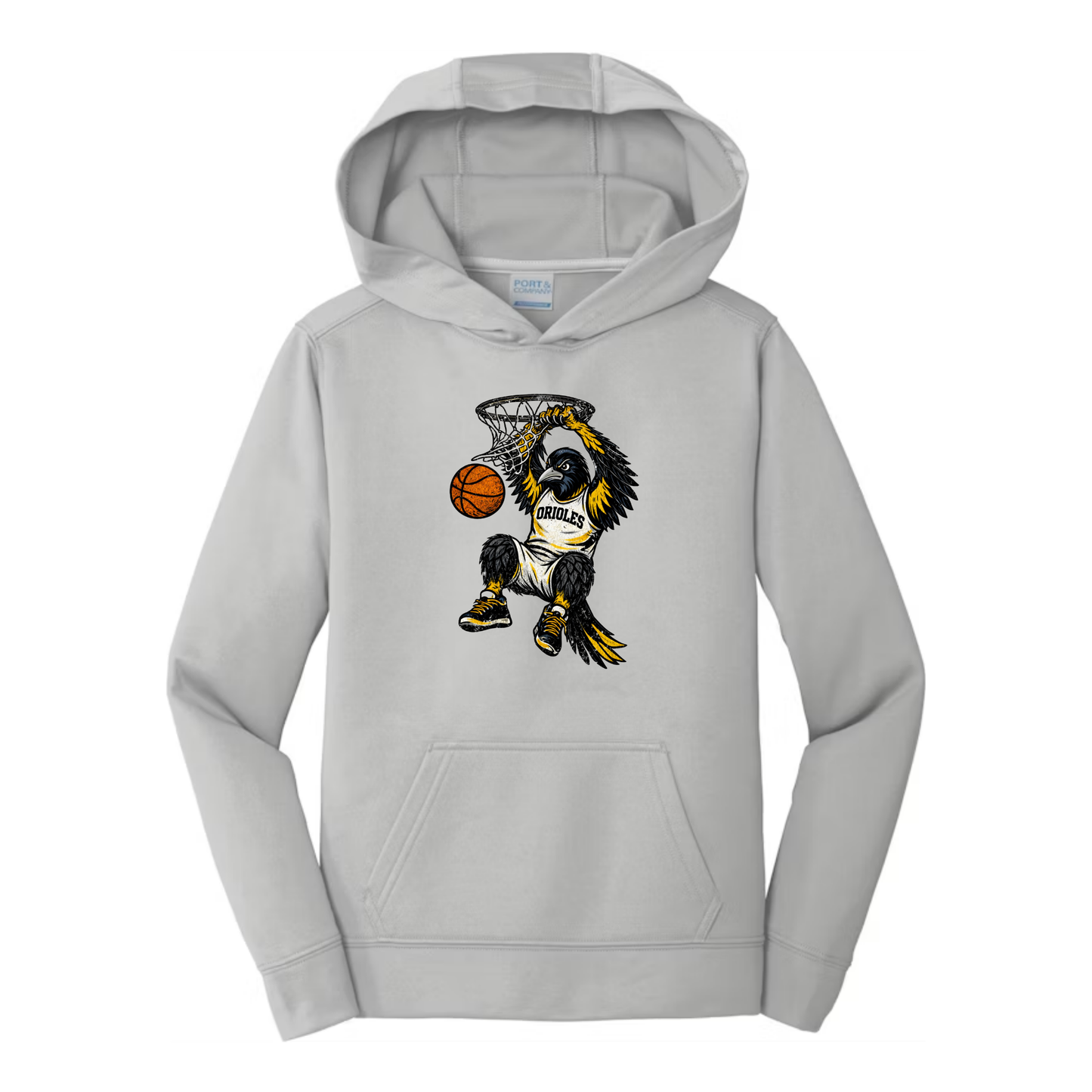 Oriole Boy Bird Basketball Hoodie