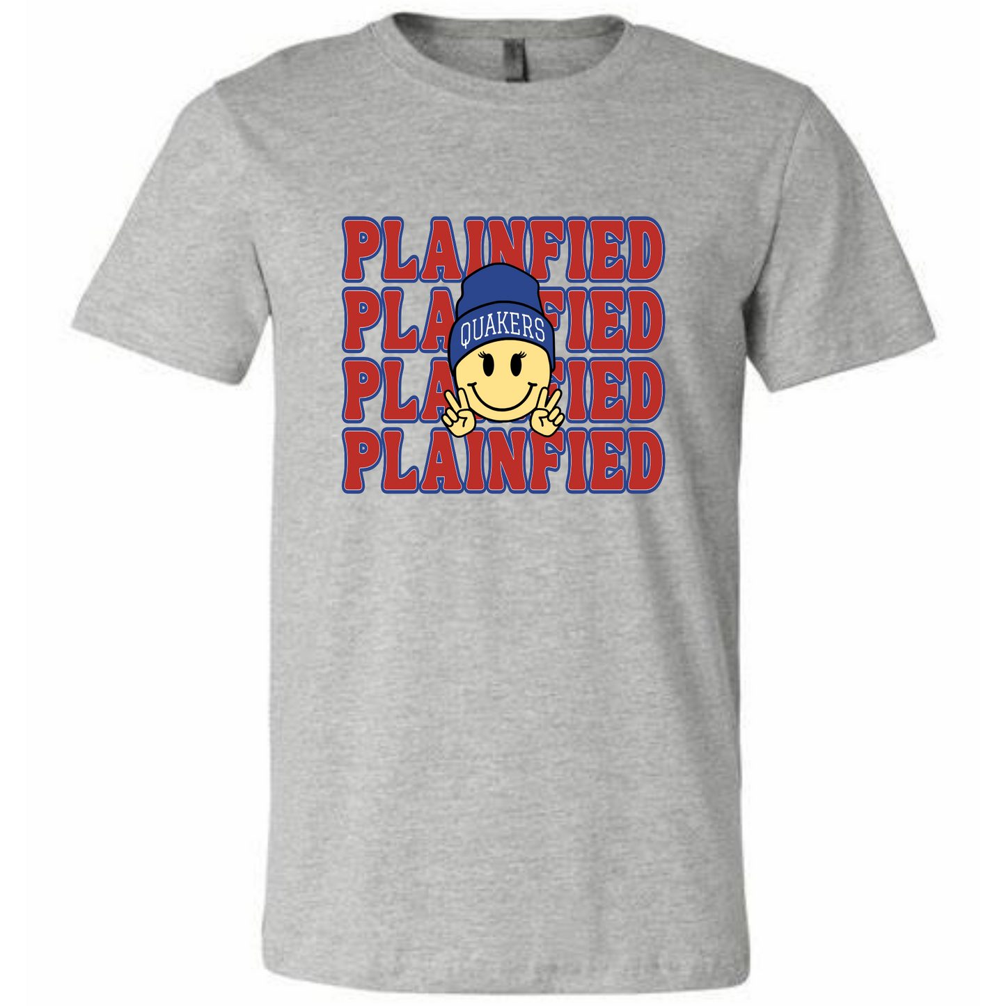 Plainfield Smiley Girl Adult Tee