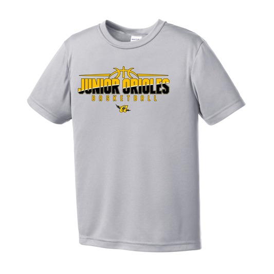 JO Black and Gold Basketball Youth Tee (gray)