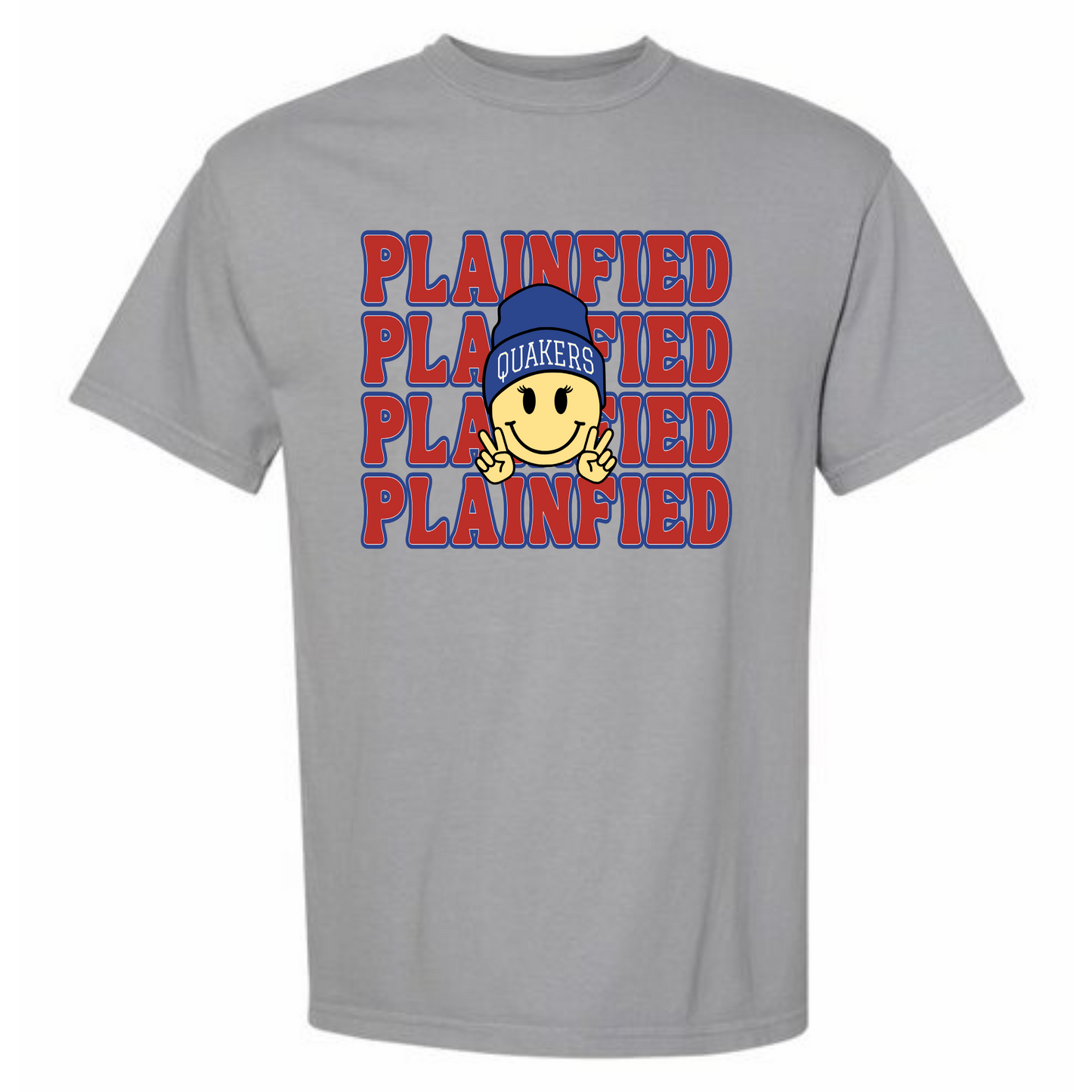 Plainfield Smiley Girl Adult Tee