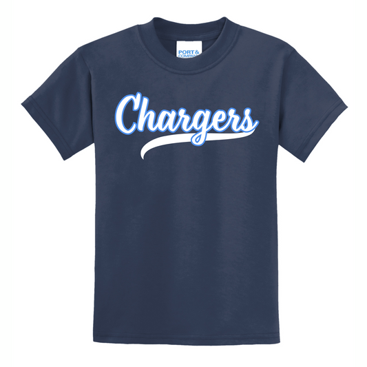 Chargers Script Youth Tee