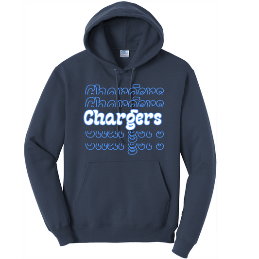 Stacked Chargers Hoodie