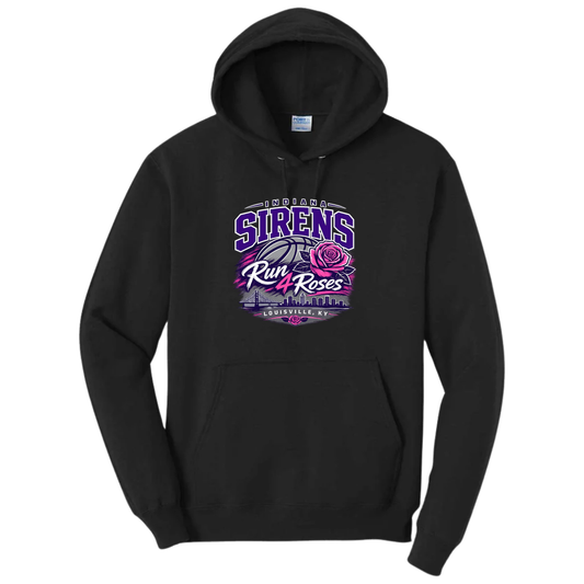 Sirens Run 4 Roses Tournament Black Hoodie