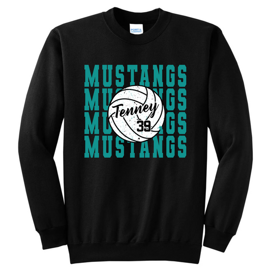 Mustangs Personalized Crew