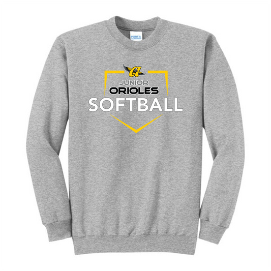 Homerun JO Softball Crew (Gray)