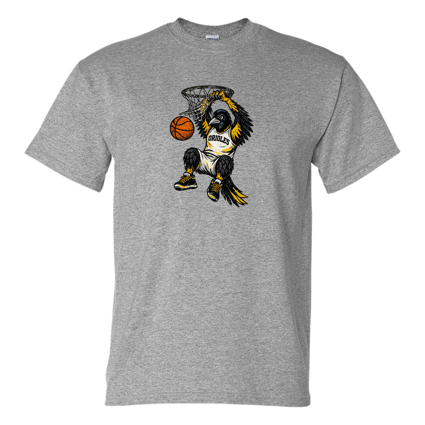 Oriole Boy Bird Basketball Youth Tee
