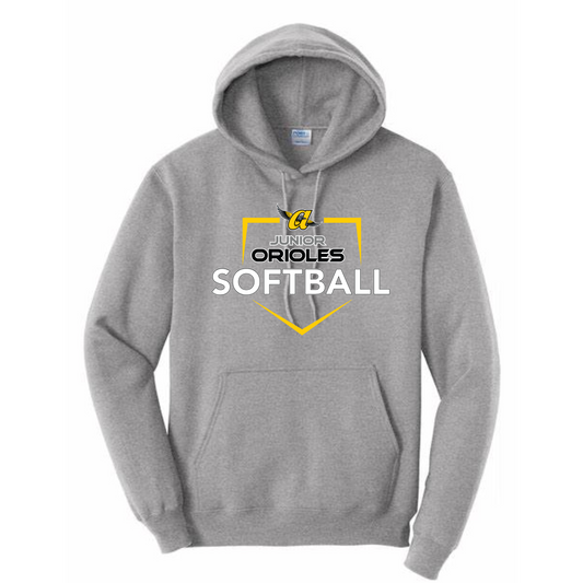 Homerun JO Softball Hoodie (Gray)