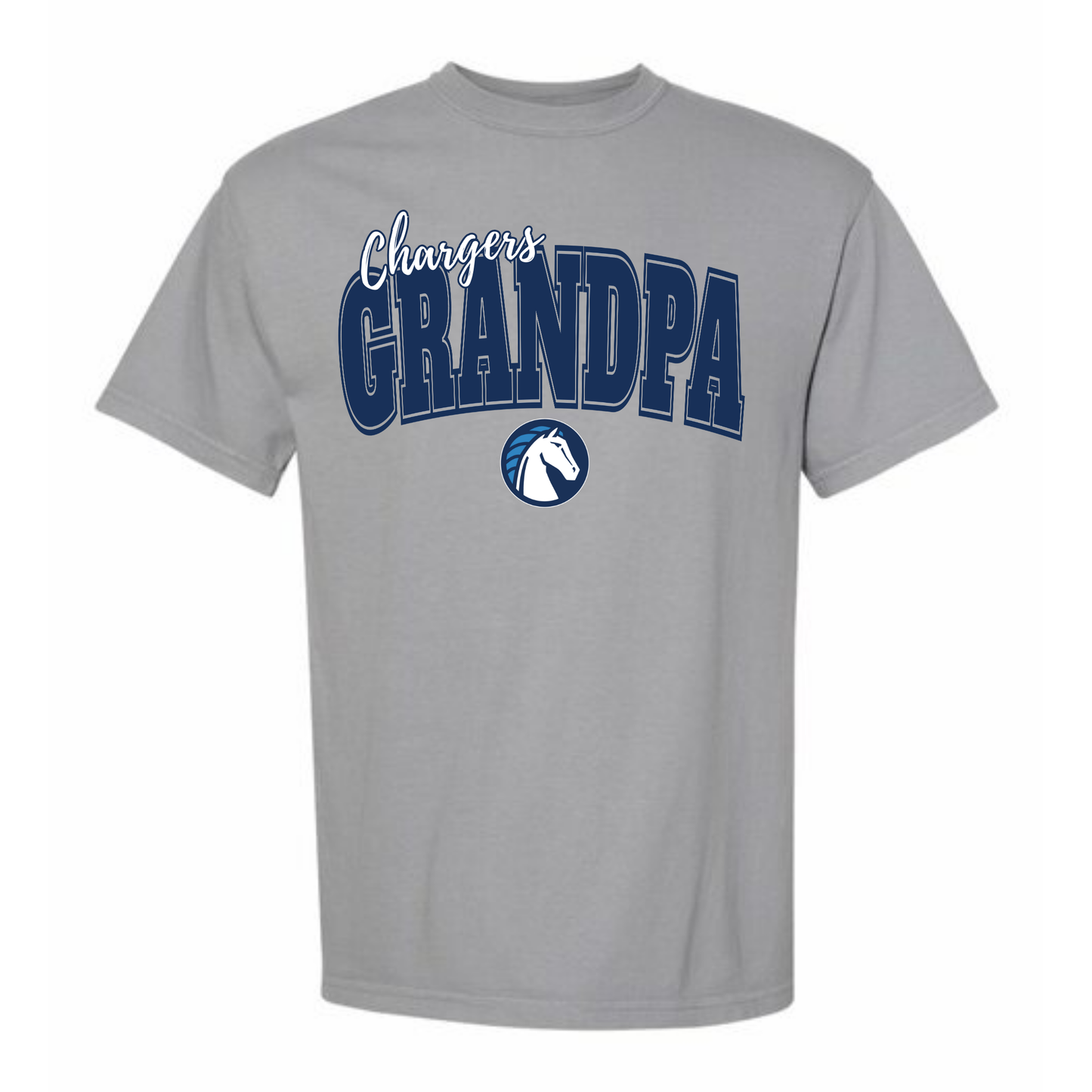 Chargers Varsity Grandpa Adult Tee