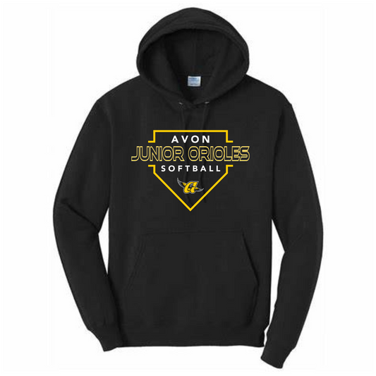 Homeplate JO Softball Hoodie (Black)