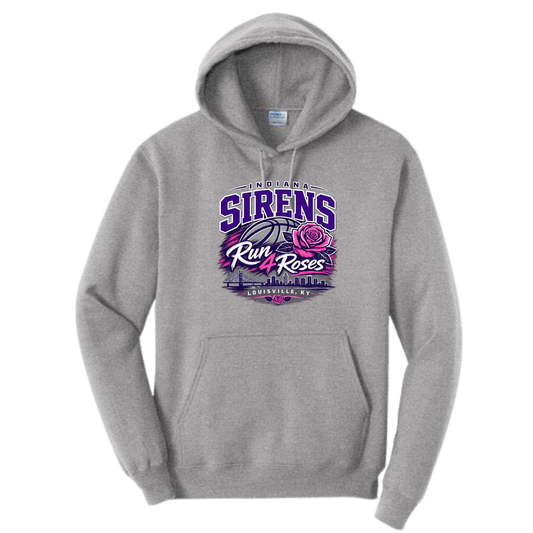 Sirens Run 4 Roses Tournament Gray Hoodie