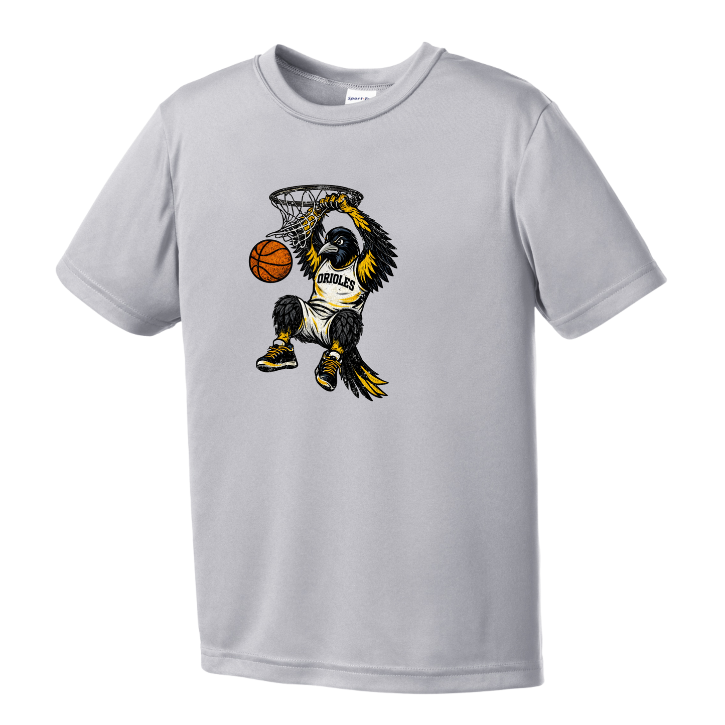 Oriole Boy Bird Basketball Youth Tee