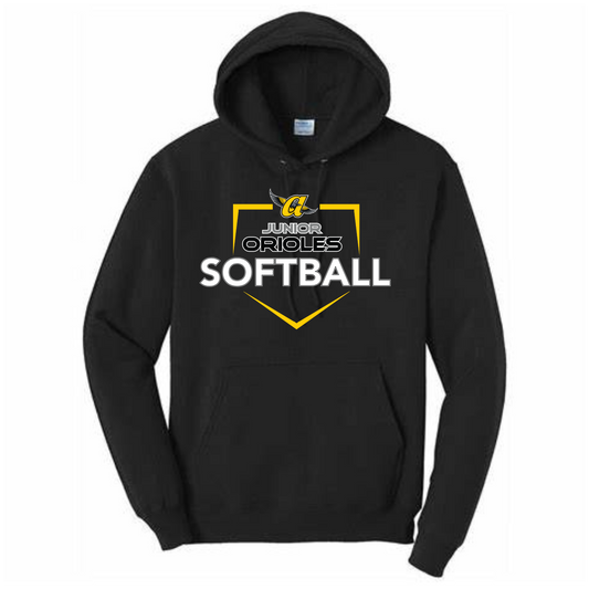 Homerun JO Softball Hoodie (Black)