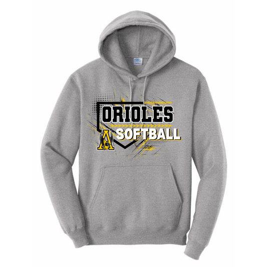 Avon Softball Graffiti Hoodie