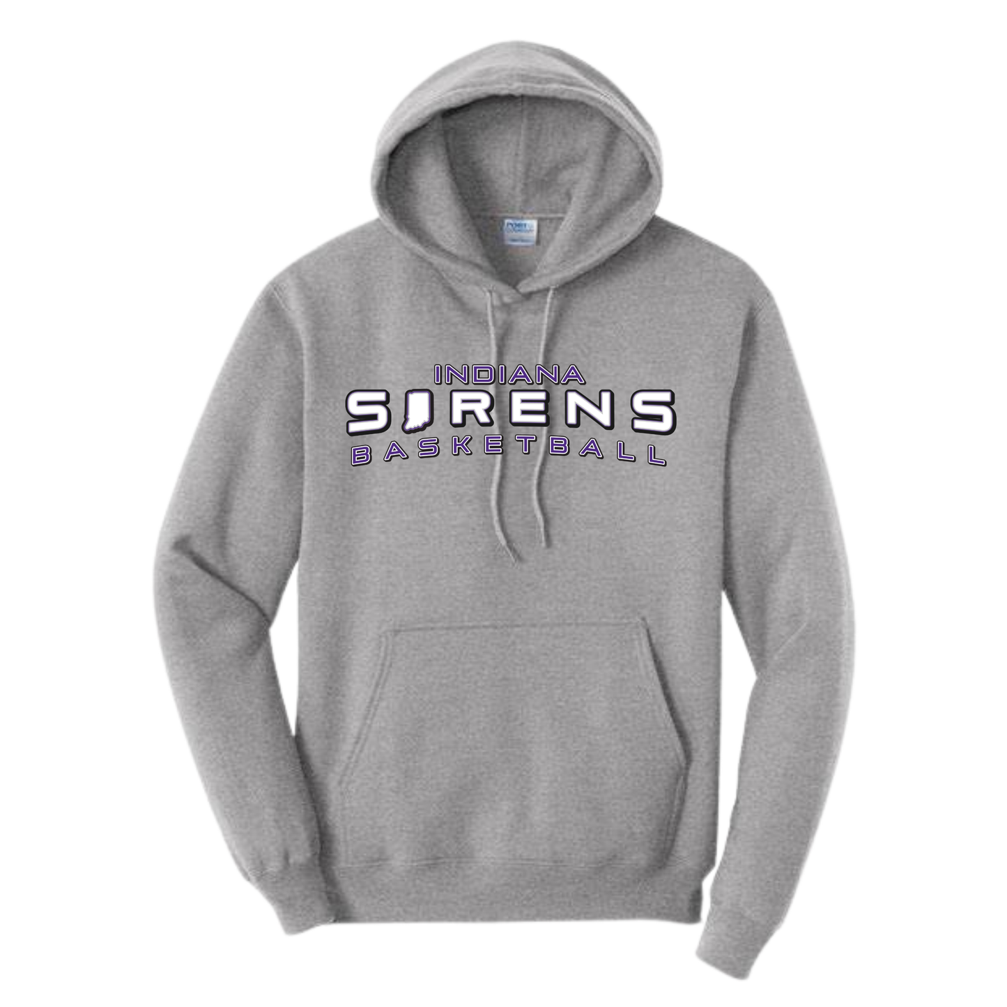 Indiana Sirens Basketball Gray Hoodie