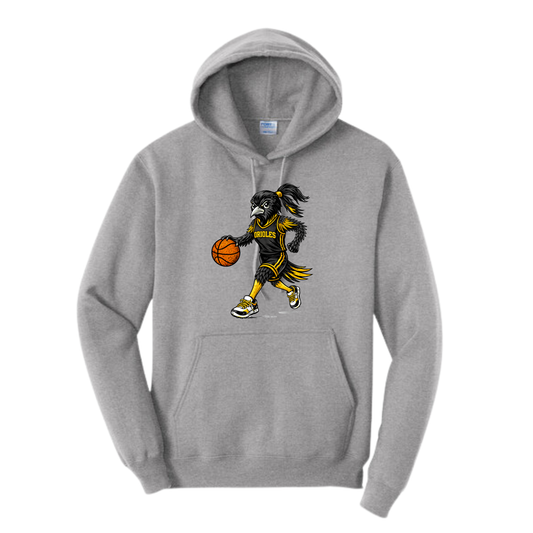 Oriole Girl Bird Basketball Hoodie