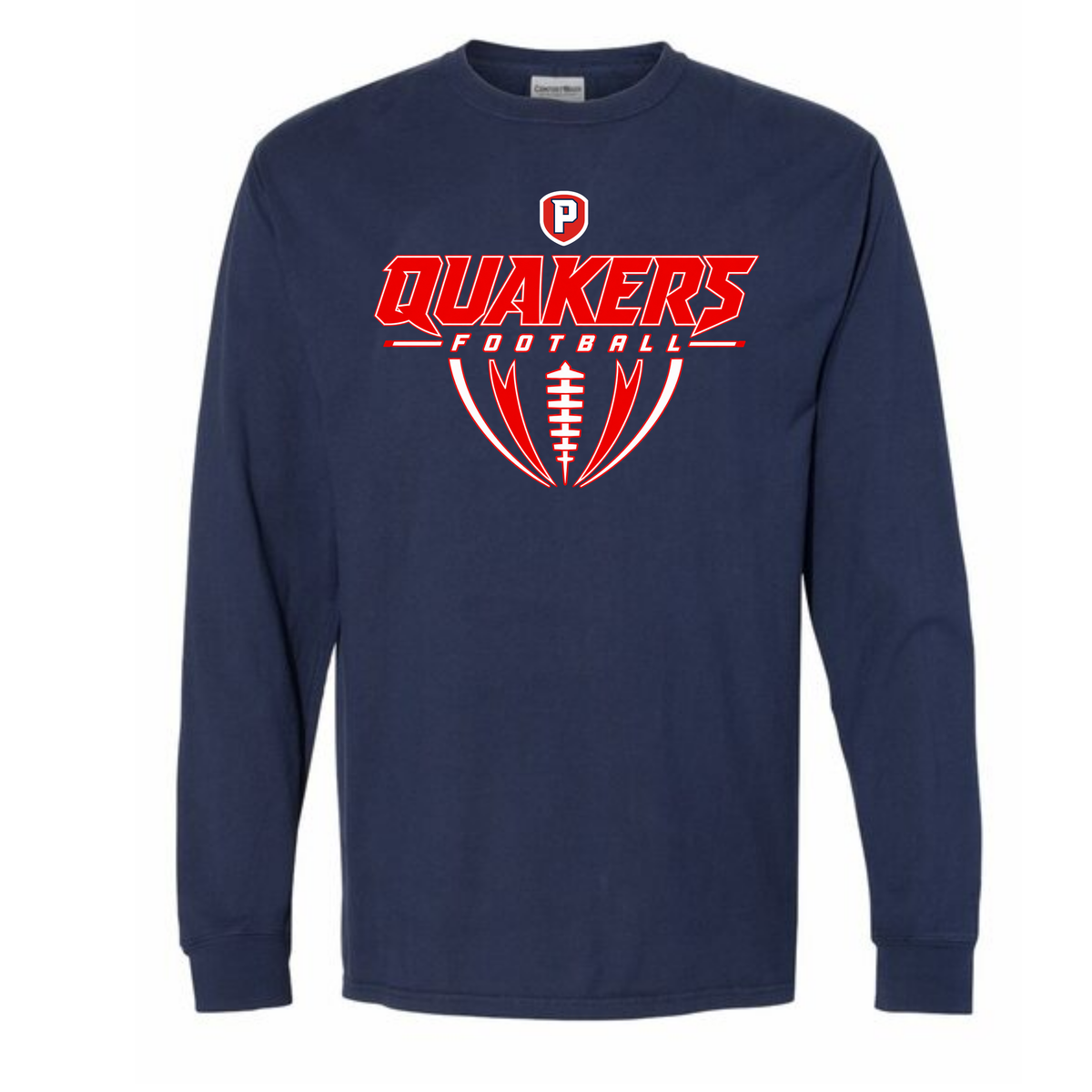 Plainfield Touchdown Long Sleeve Adult Tee