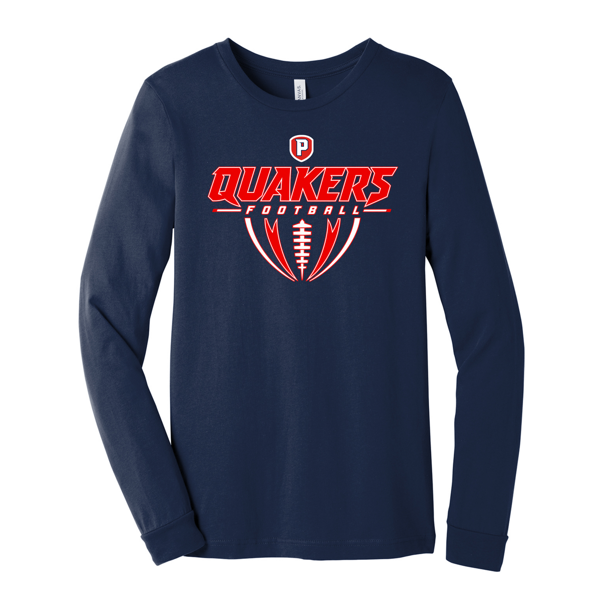 Plainfield Touchdown Long Sleeve Adult Tee