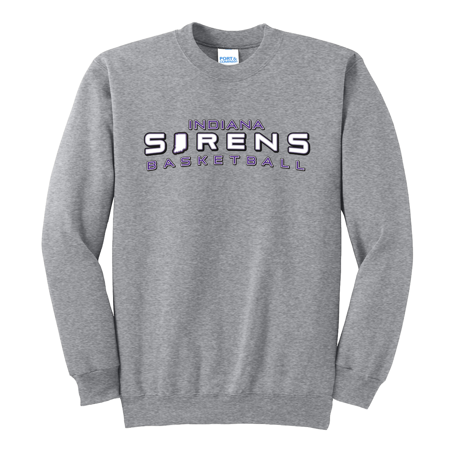 Indiana Sirens Basketball Gray Crew