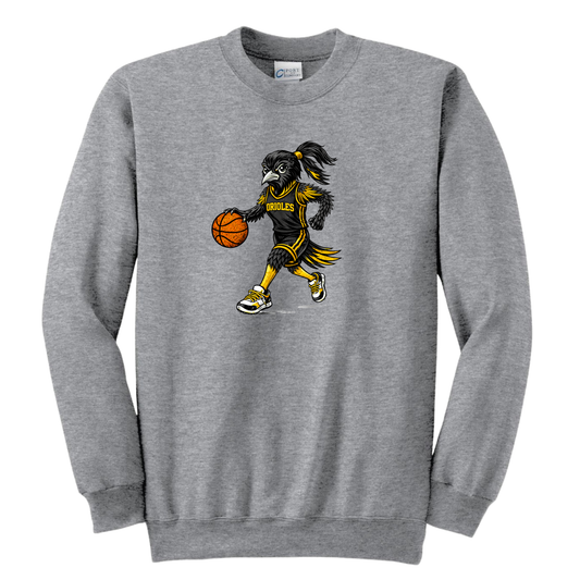 Oriole Girl Bird Basketball Crew