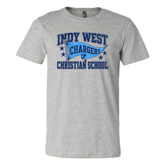 Indy West Pennnant Adult Tee