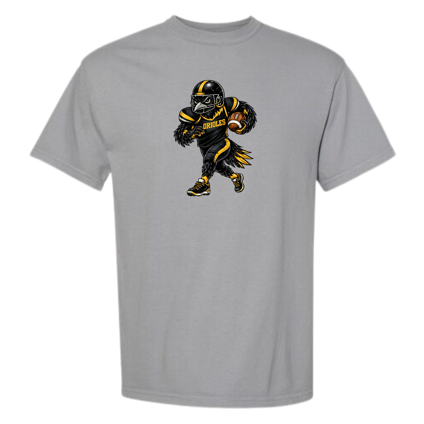 Oriole Bird Football Adult Tee