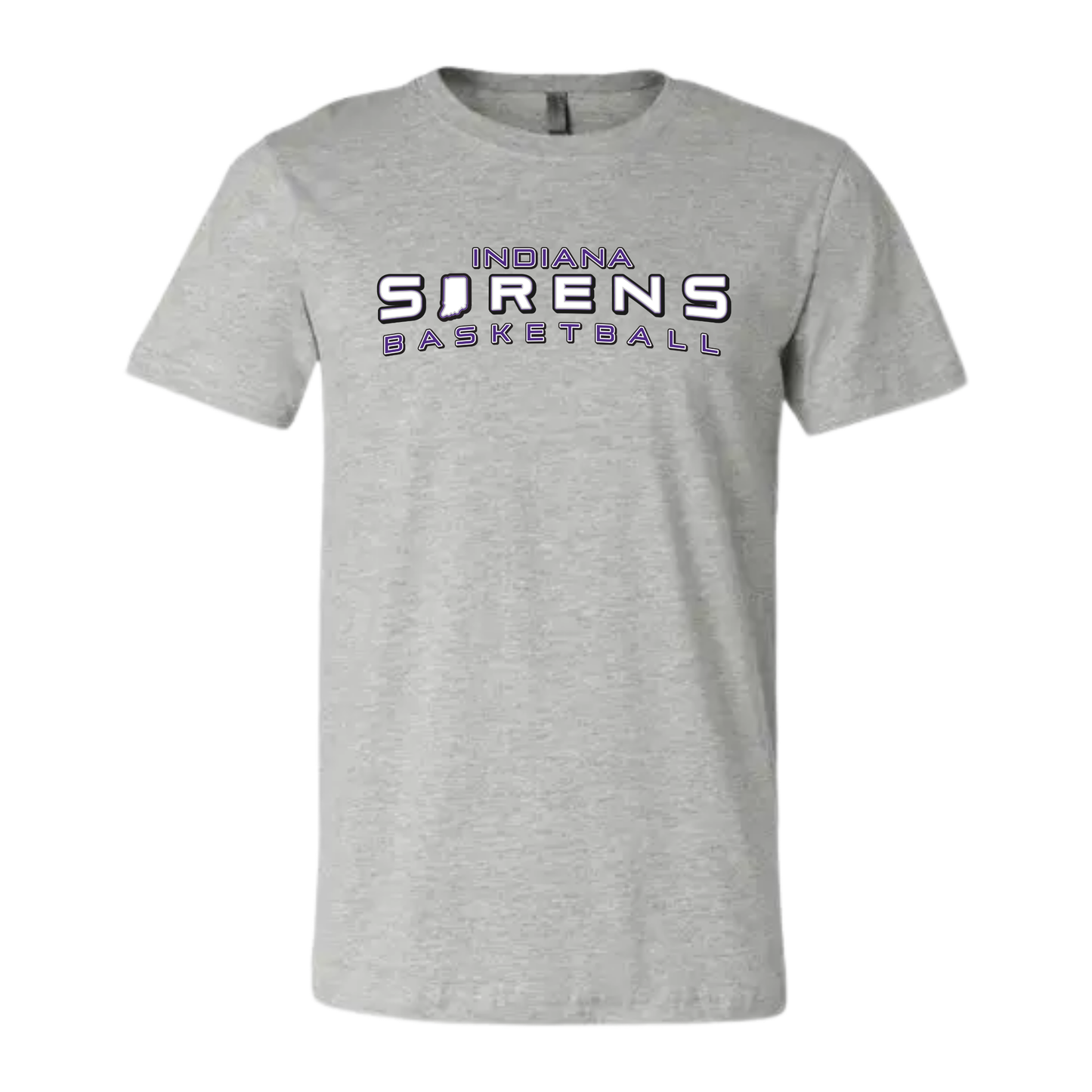 Indiana Sirens Basketball Gray Adult Tee