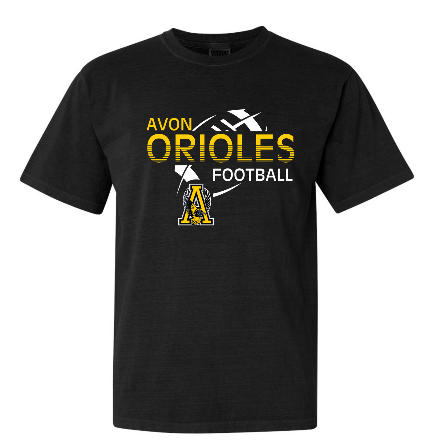 Black and Gold Football Youth Tee