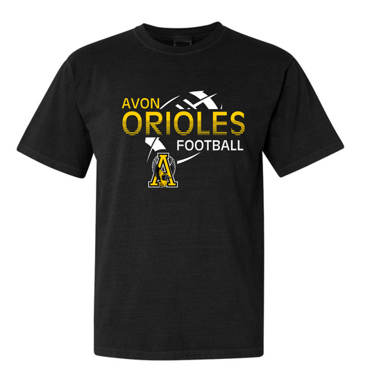 Black and Gold Football Youth Tee