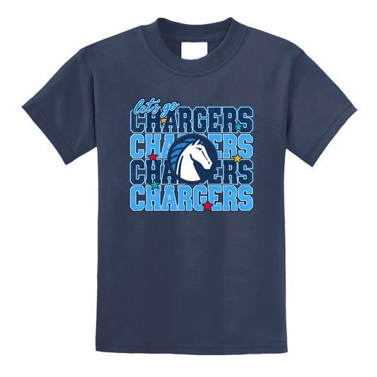 Let's Go Chargers Youth Tee