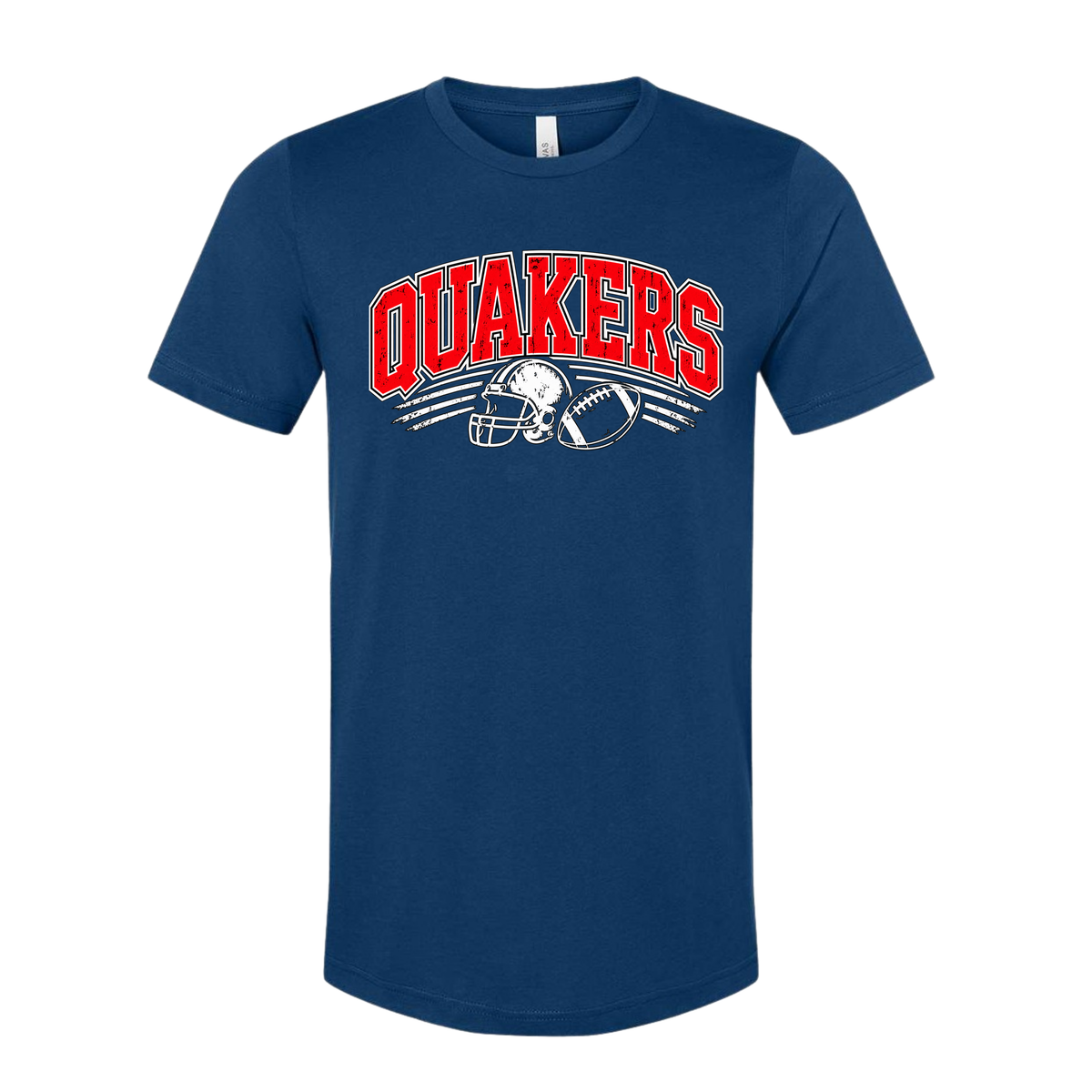 Quakers Retro Football Adult Tee