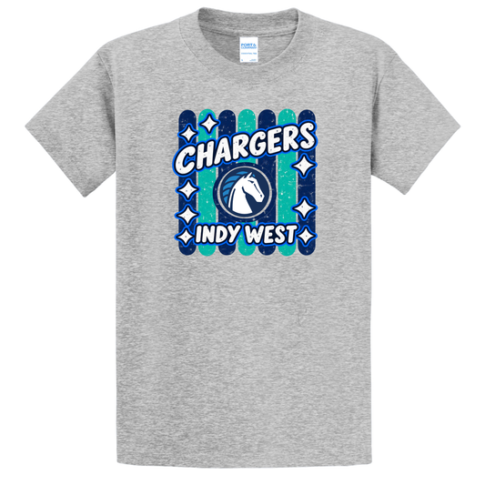 Chargers Striped Youth Tee