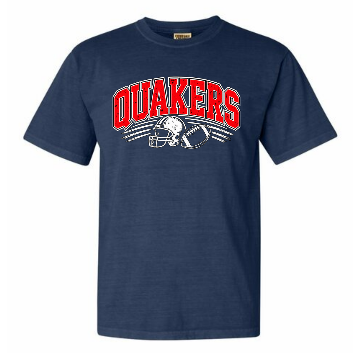 Quakers Retro Football Adult Tee