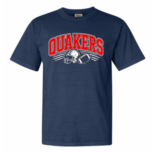 Quakers Retro Football Adult Tee