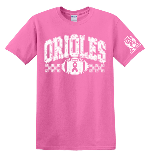 Orioles Pink Out Football Tee