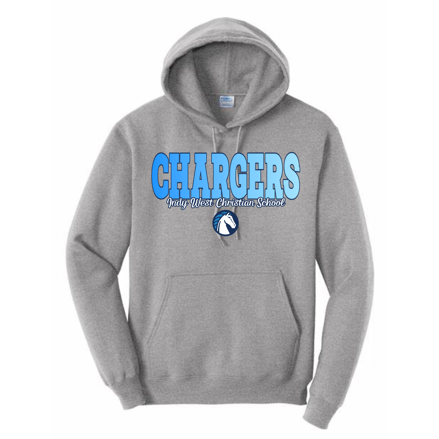 Chargers Ombre Hoodie (gray)