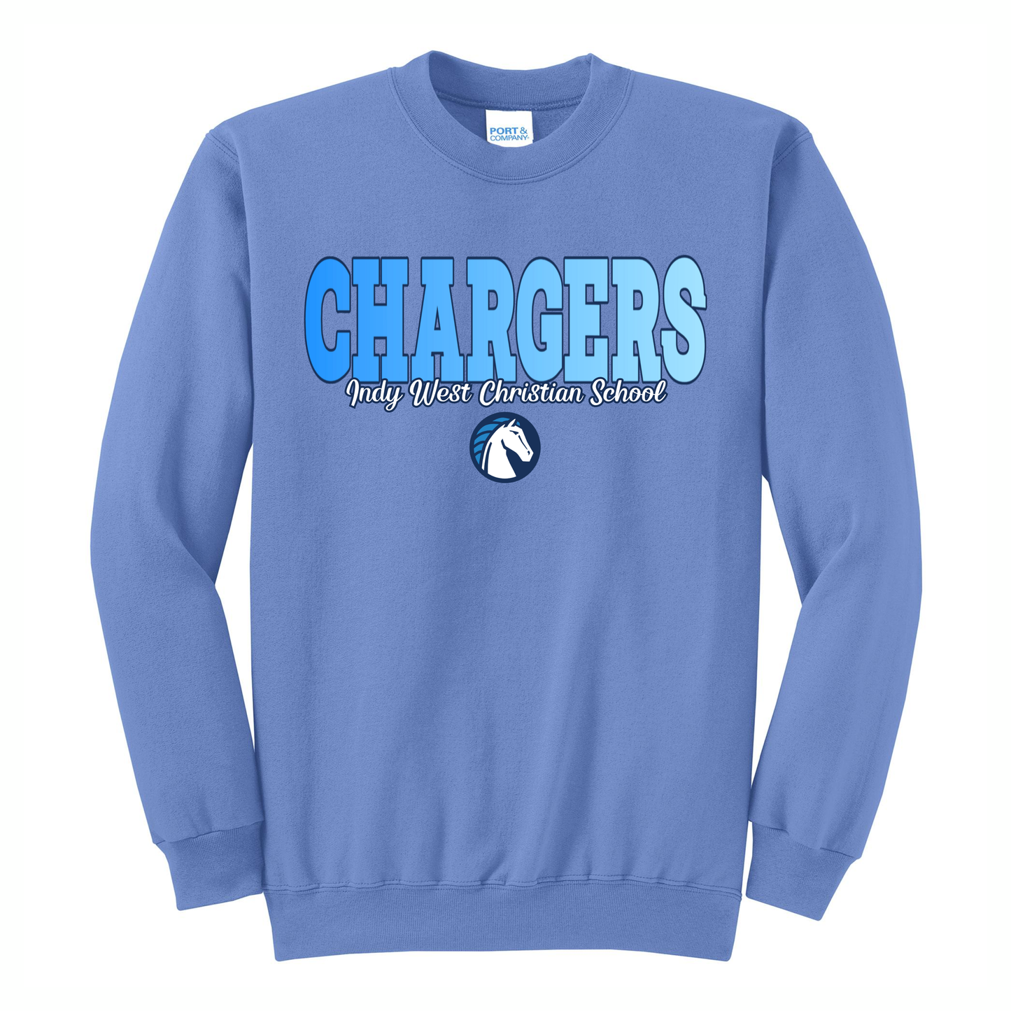 Chargers Ombre Crew (blue)