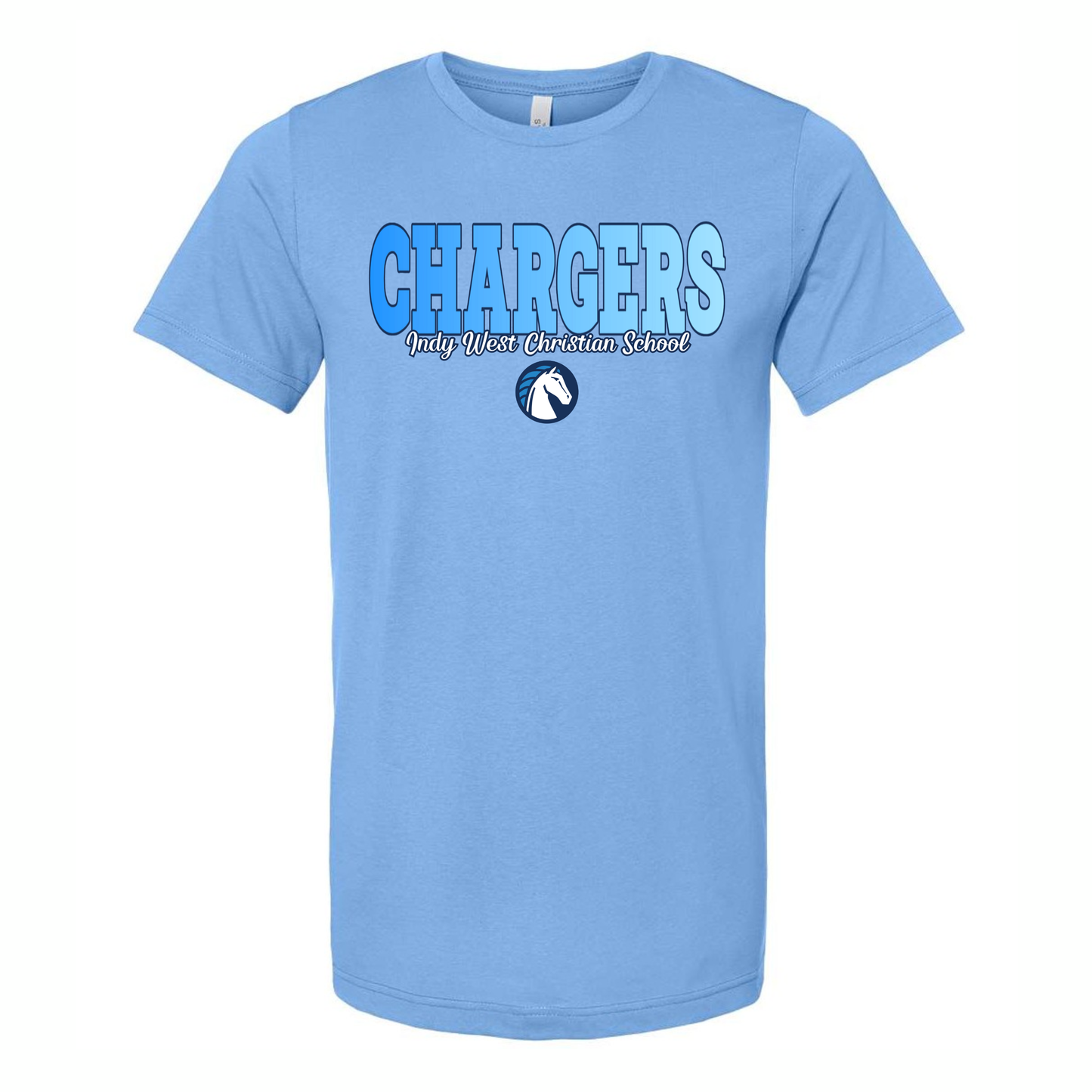 Chargers Ombre Adult Tee (blue)