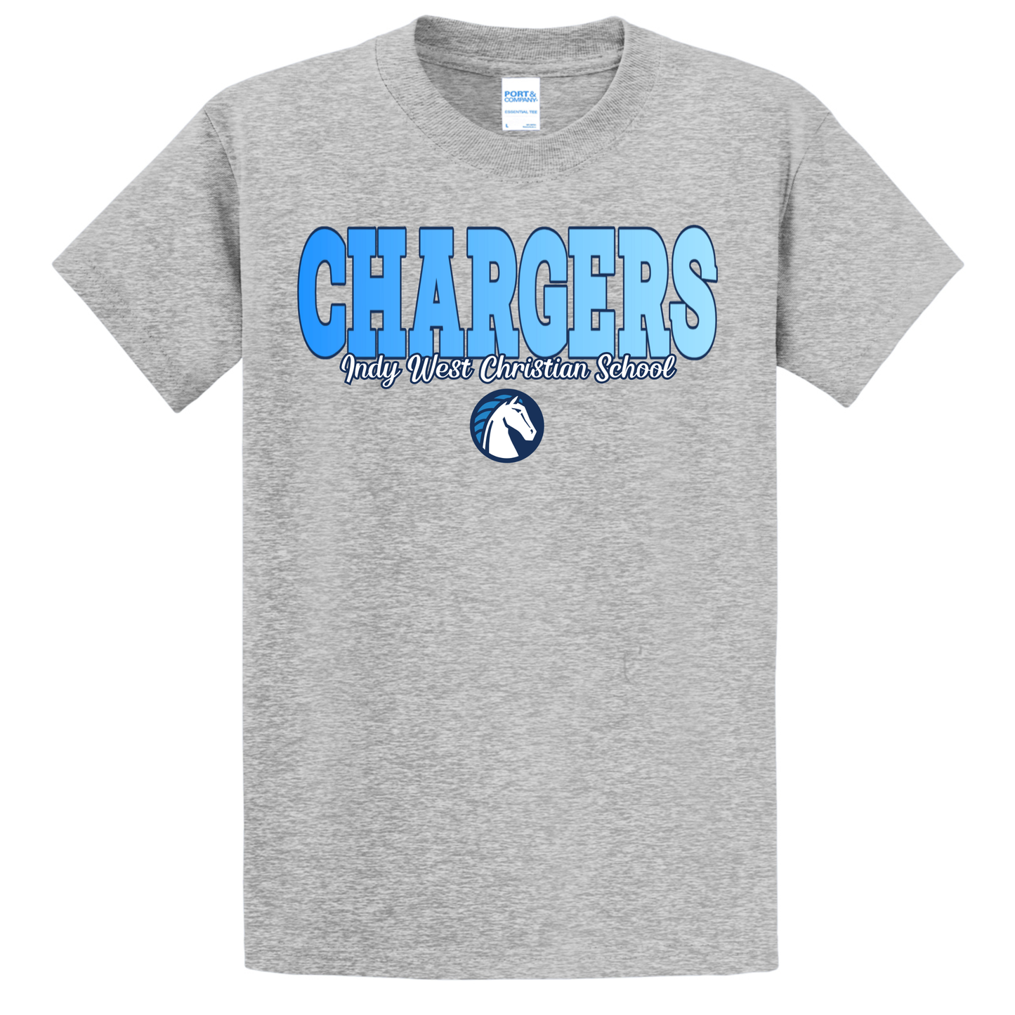 Chargers Ombre Youth Tee (gray)