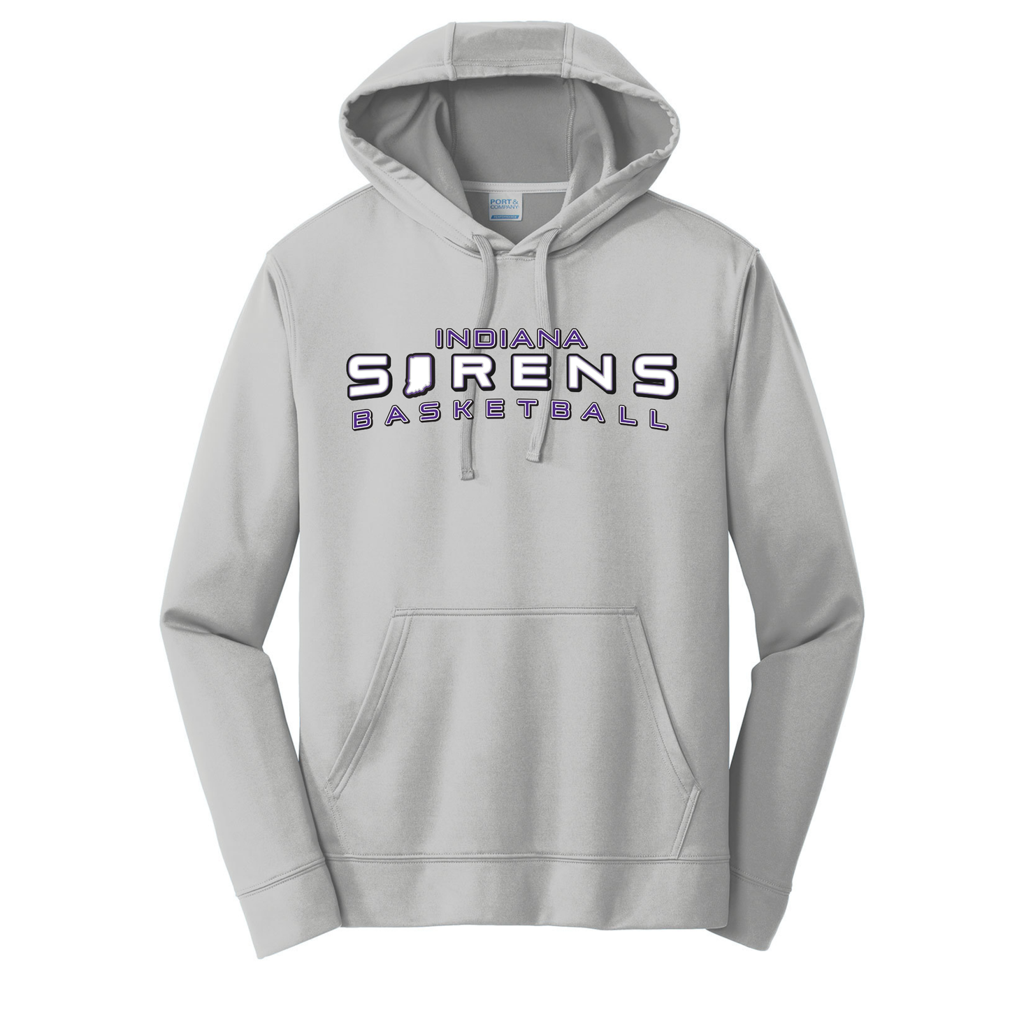 Indiana Sirens Basketball Gray Hoodie