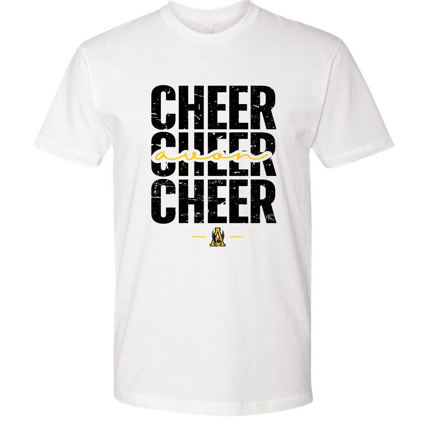 Cheer Cheer Cheer Adult Tee (white)