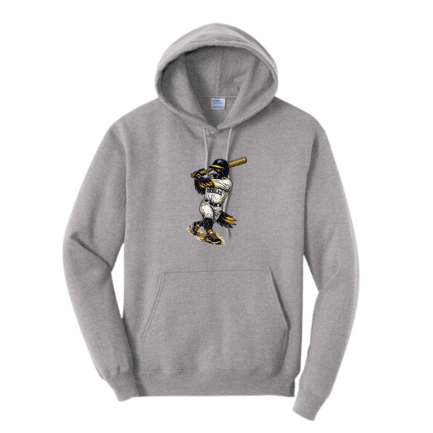 Oriole Bird Baseball Hoodie