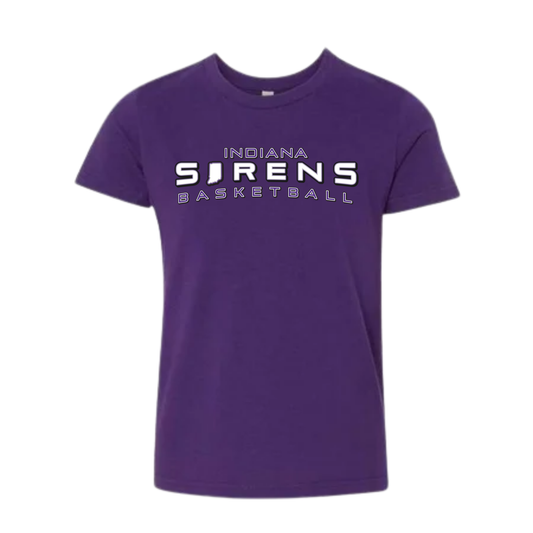 Indiana Sirens Basketball Purple Youth Tee