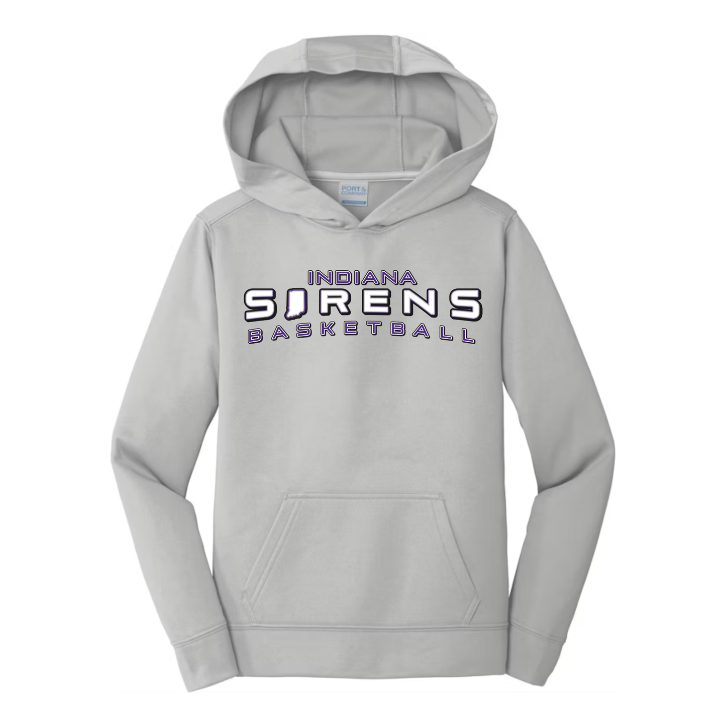 Indiana Sirens Basketball Gray Hoodie