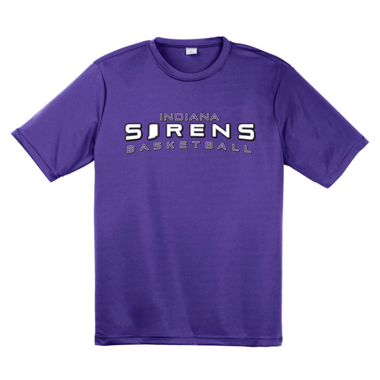 Indiana Sirens Basketball Purple Adult Tee