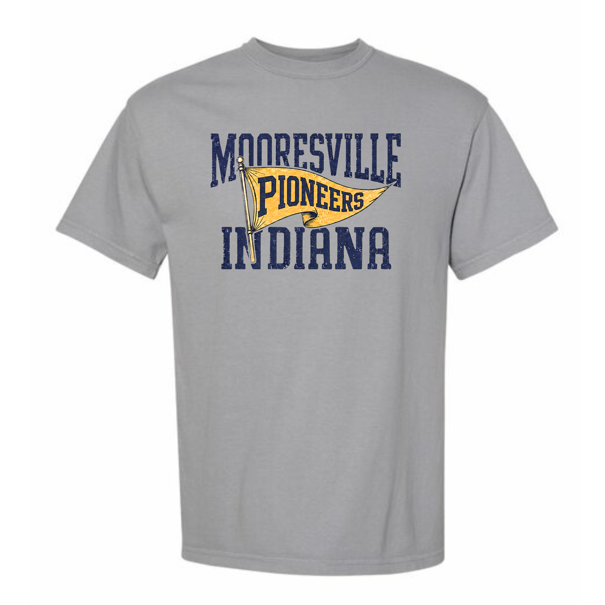 Mooresville Indiana Flag Adult Tee