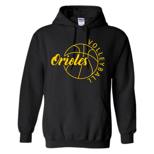 Orioles Volleyball Bump Set Hoodie