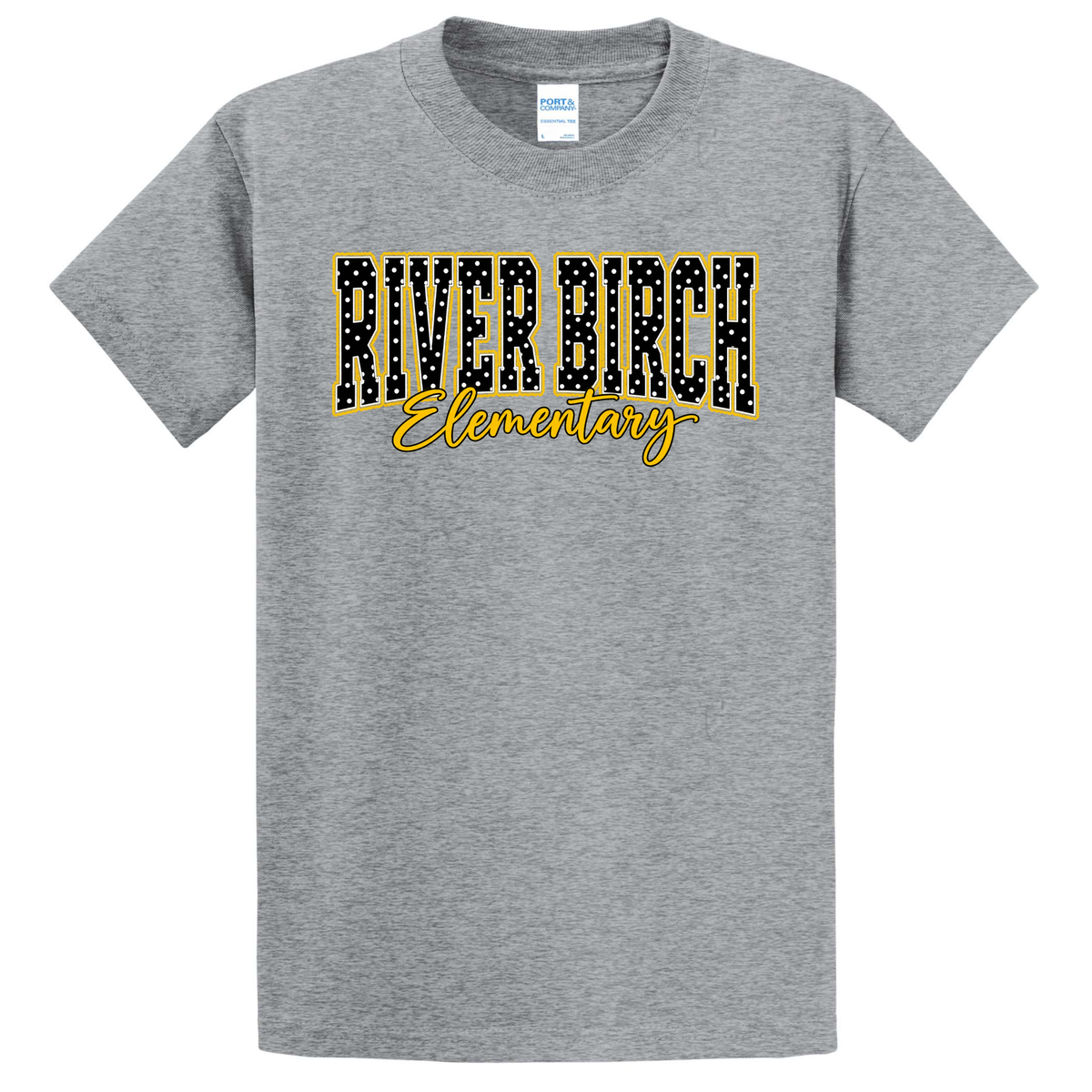 River Birch Dot Gray Youth Tee
