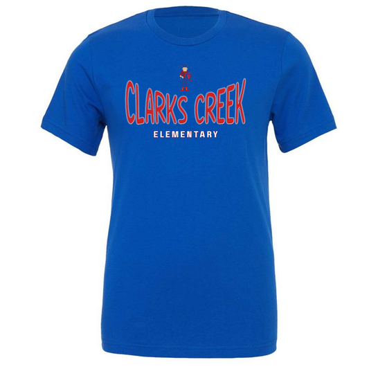 Curved Clarks Creek Adult Tee
