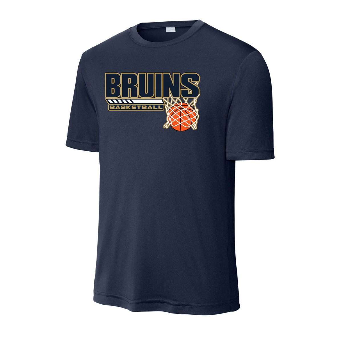 Bruins Basketball Net Adult Tee